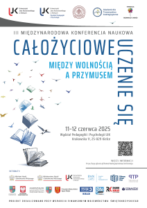 Plakat Konferencji między wolnością a przymusem