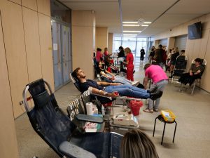 Akcja oddawani krwi. 