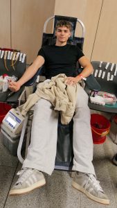 Akcja oddawania krwi. 