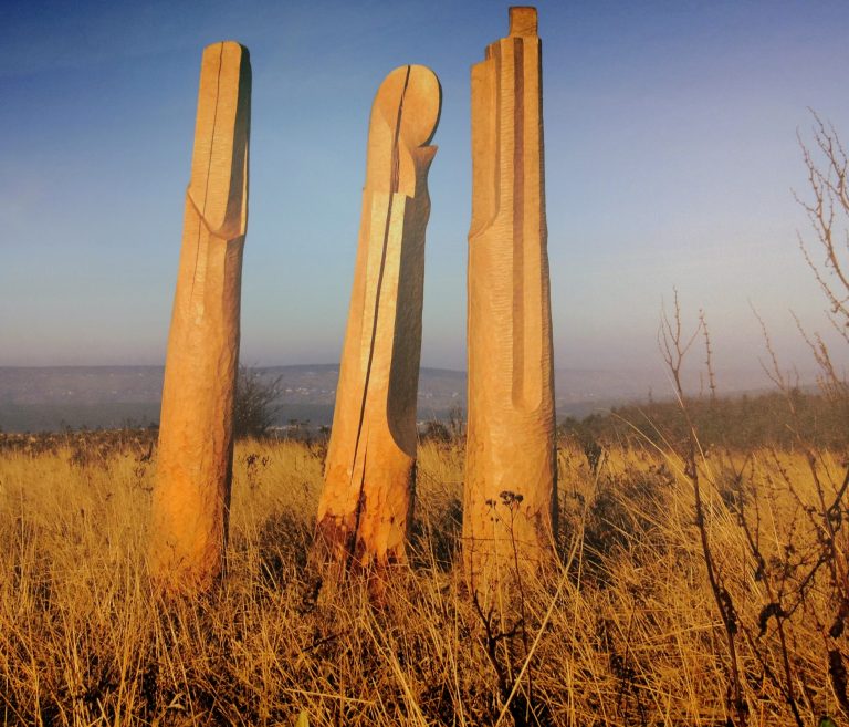 Kompozycja przestrzenna w Górach Świętokrzyskich.