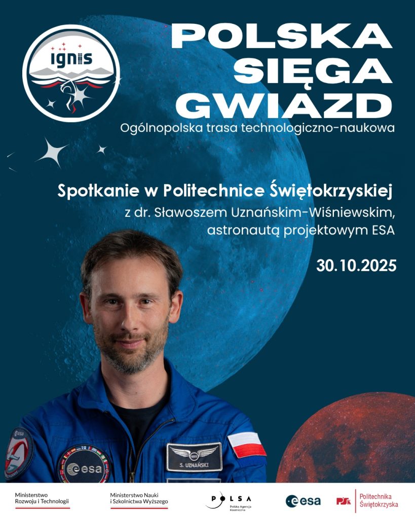 Plakat anonsujący spotkanie ze Sławoszem Uznańskim-Wiśniewskim