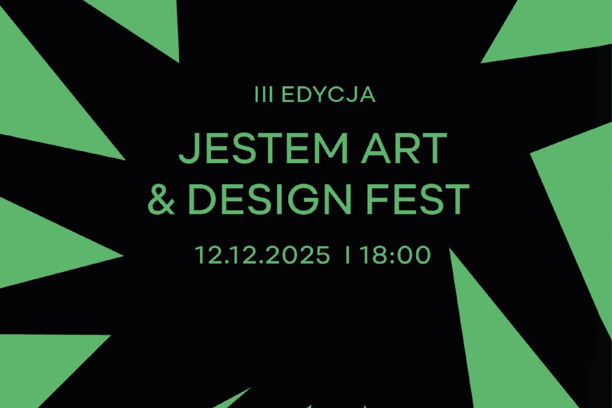 czarno-zielony plakat informujący o wystawie