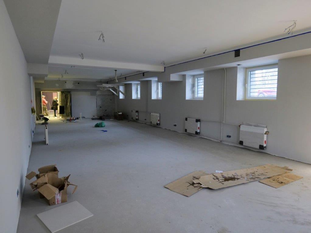 Widok remontowanej pracowni w Collegium Medicum UJK.