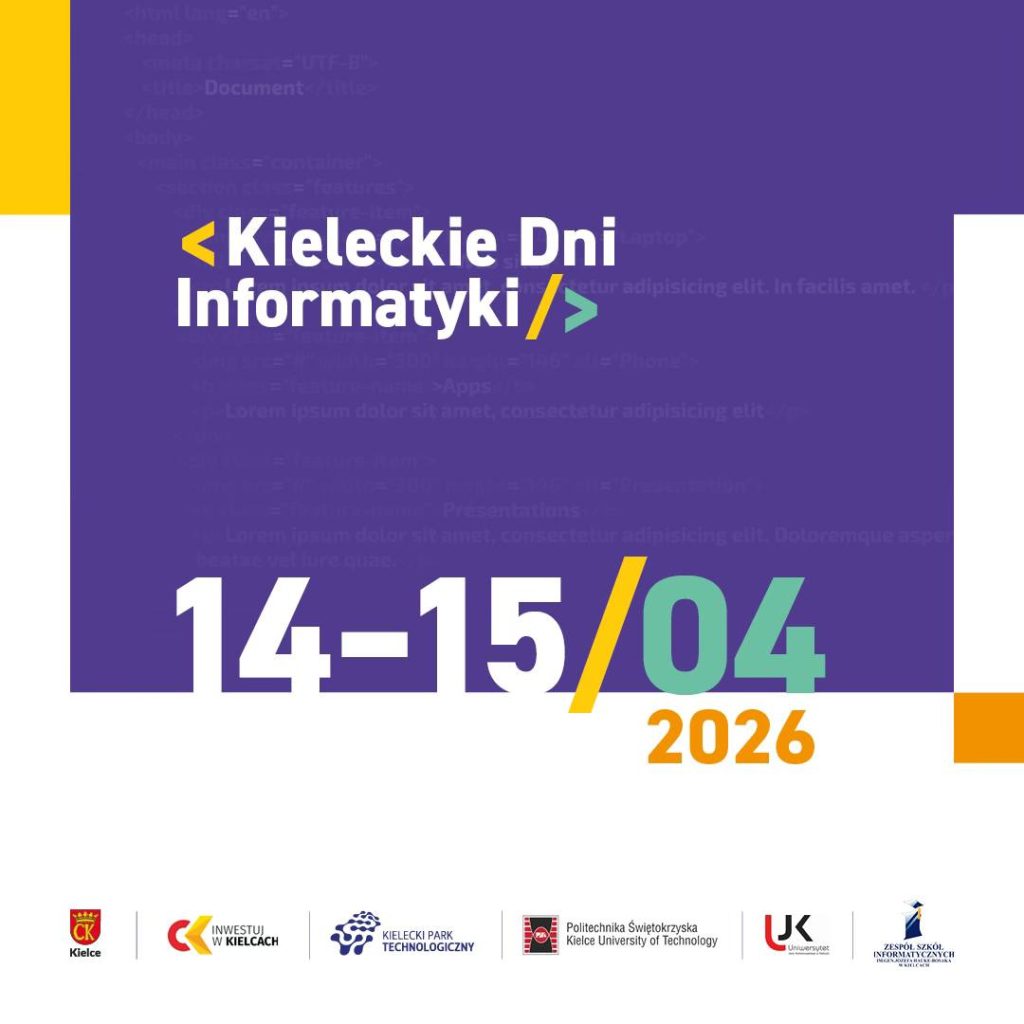 Kieleckie Dni Informatyki 2026: AI i 24000 zł w puli nagród