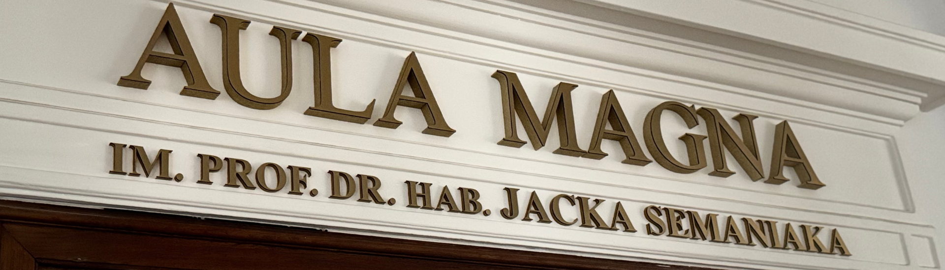 Aula Magna nosi imię prof. dr. hab. Jacka Semaniaka