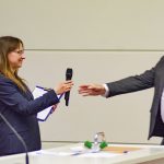 Prowadząca Święto Liczby Pi z Dziekanem WNŚiP UJK