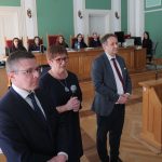 Powitanie uczestnik&oacute;w przez przedstawicieli UJK i Sądu Okręgowego w Kielcach.