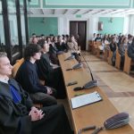 Ława oskarżonych podczas symulacji.