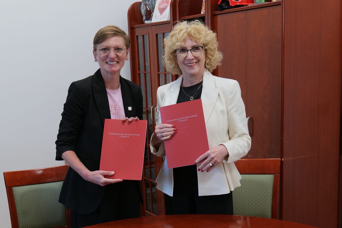 Agata Wojda, prezydentka Kielc oraz prof. Beata Wojciechowska, rektor UJK.
