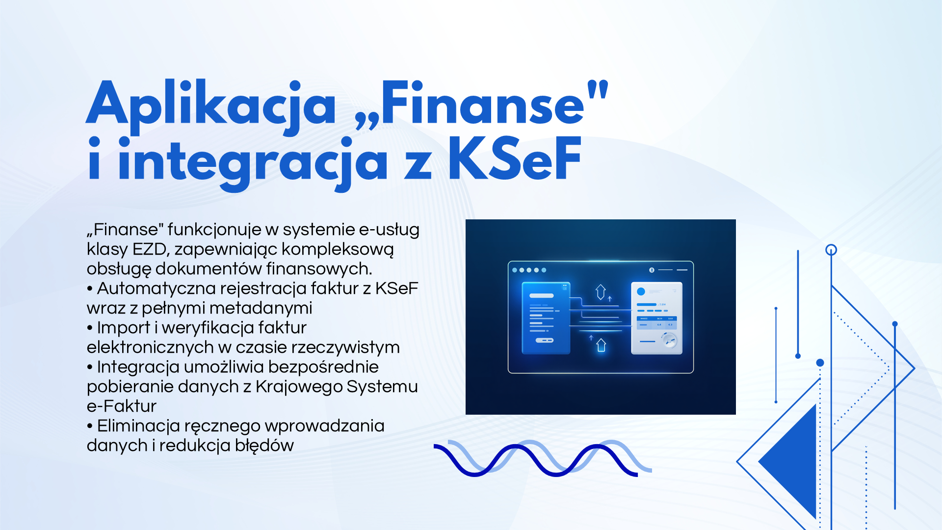 Obsługa aplikacji Finanse w systemie EZD, slajd 3