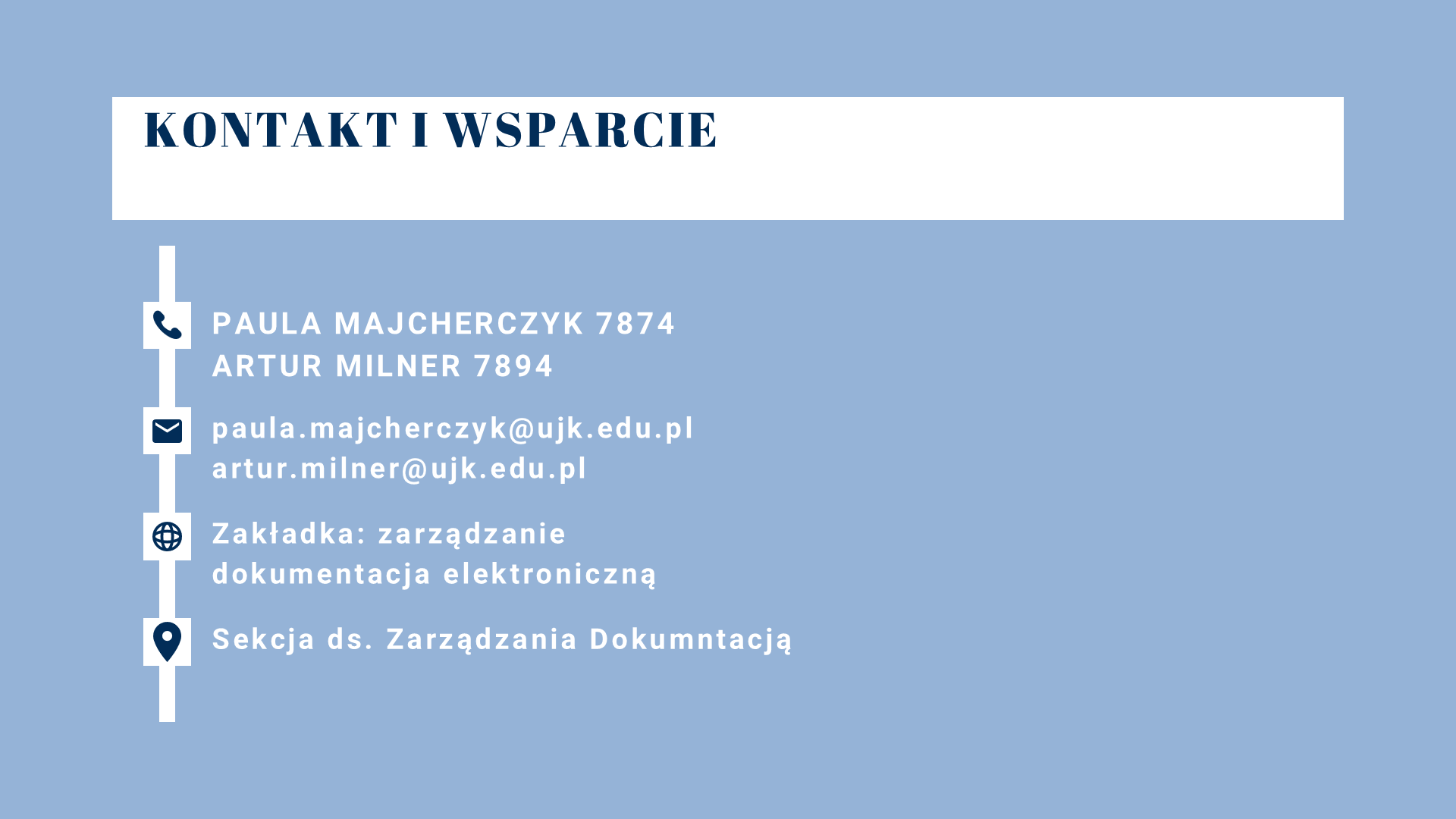 Obsługa aplikacji Kancelaria w systemie EZD, slajd 13