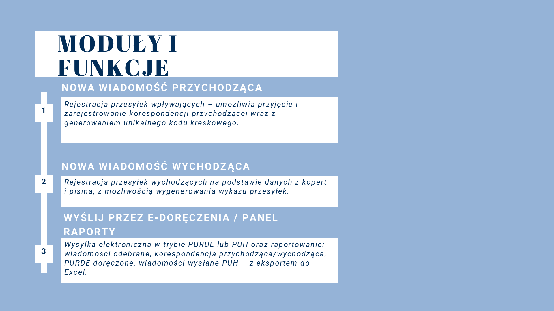 Obsługa aplikacji Kancelaria w systemie EZD, slajd 2