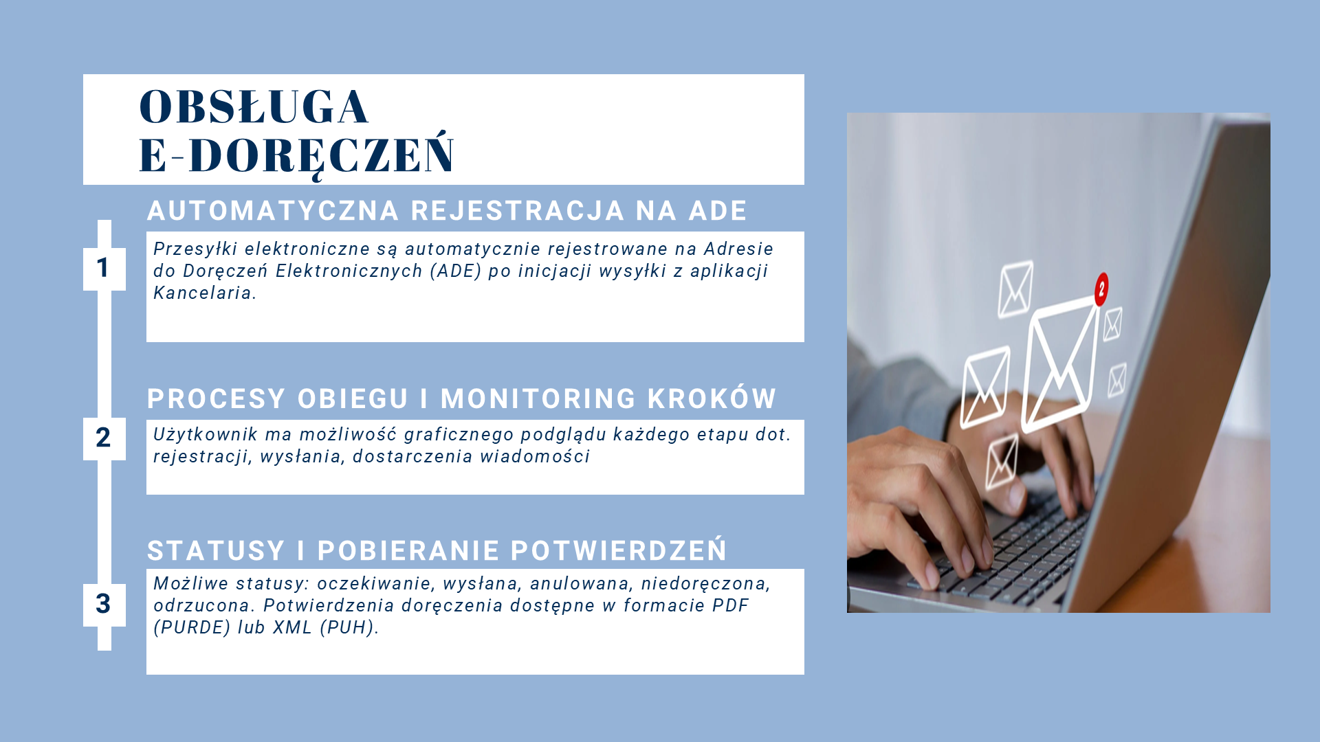 Obsługa aplikacji Kancelaria w systemie EZD, slajd 8