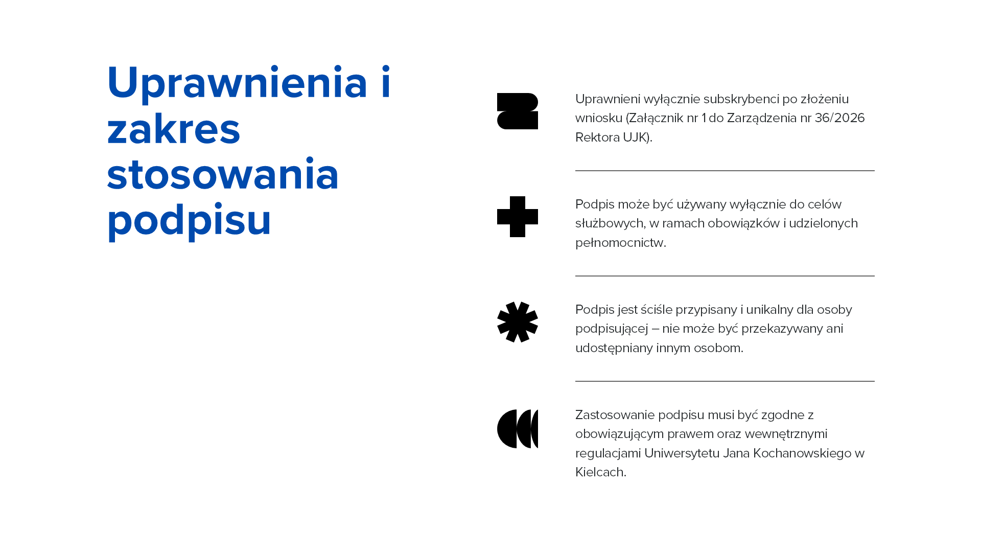 Kwalifikowany podpis elektroniczny na UJK, slajd 3